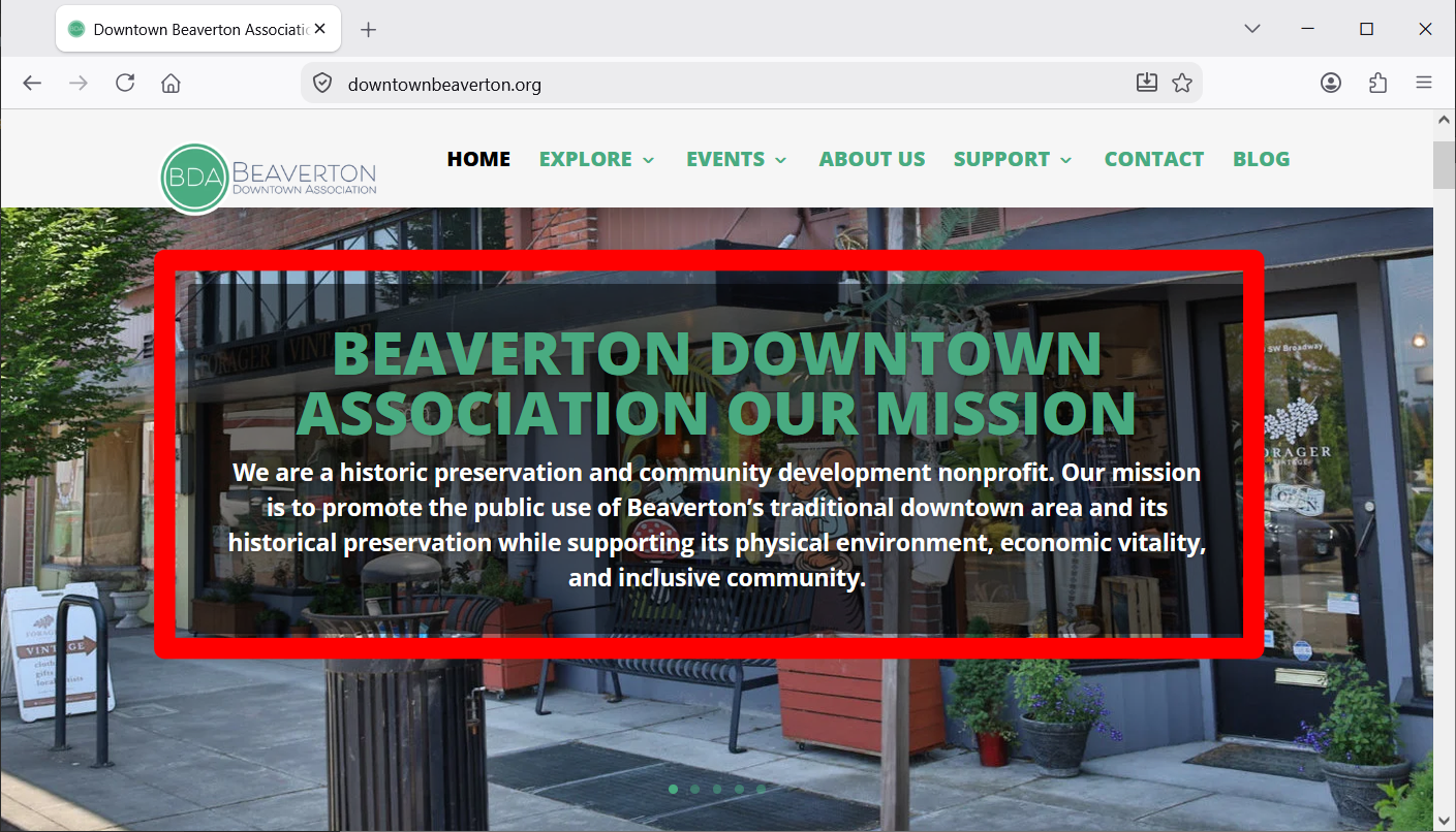 Public Comment, Regarding Beaverton Downtown Association Censorship And Behavior